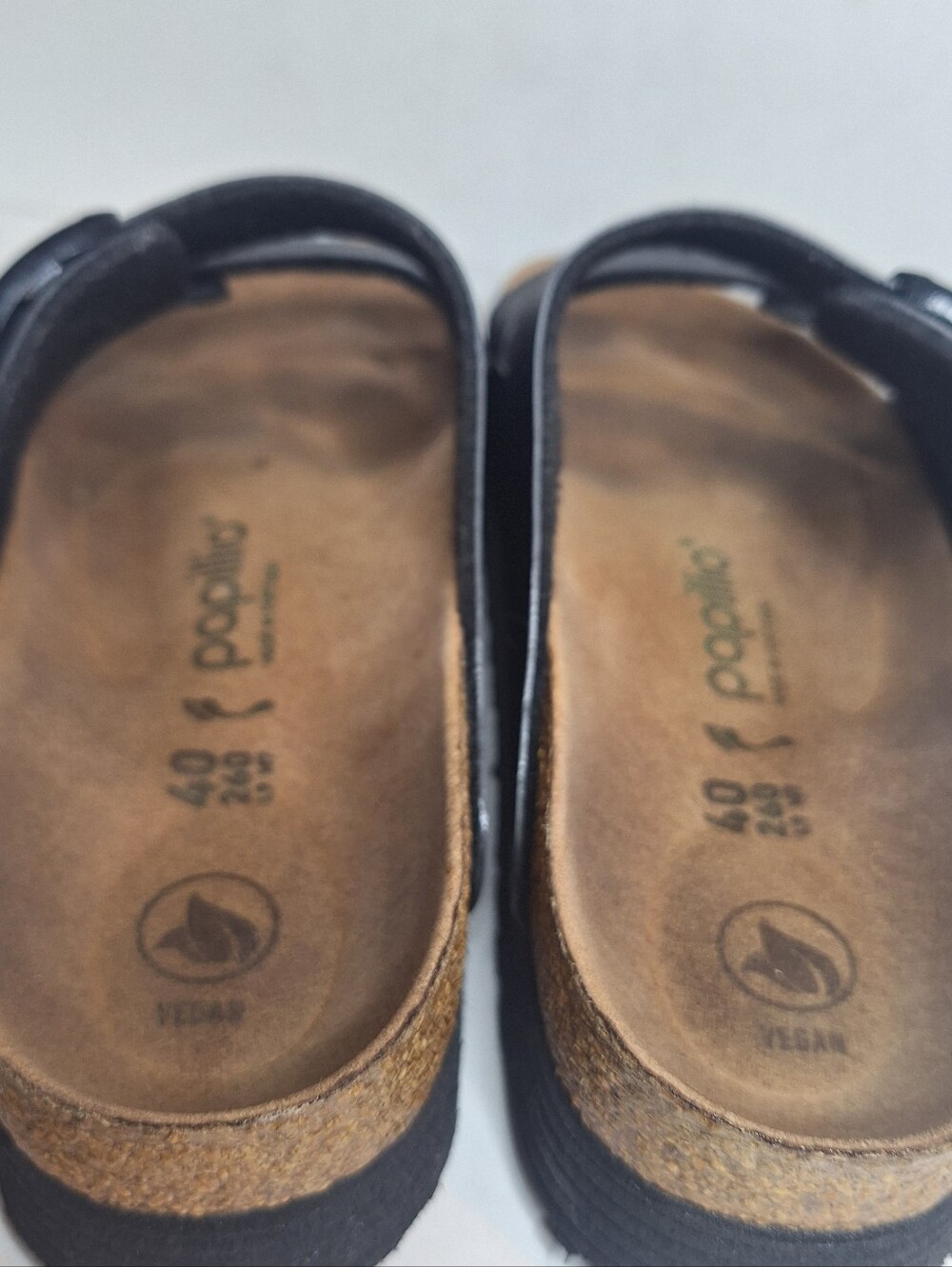 Papillio By Birkenstock Black Arizona Platform Slide Sandal Size 40 - US L9 M7 - Picture 7 of 9